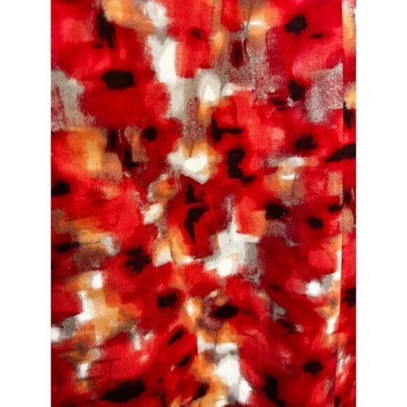 Abstract Floral Print Knee Length Skirt‎ Size 0 NEW - Picture 3 of 5
